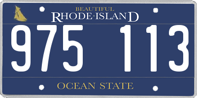 RI license plate 975113