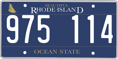 RI license plate 975114