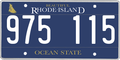 RI license plate 975115