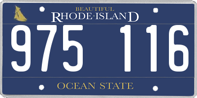 RI license plate 975116