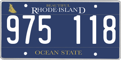 RI license plate 975118