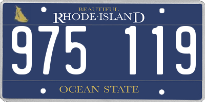RI license plate 975119