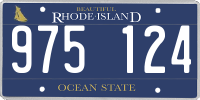 RI license plate 975124