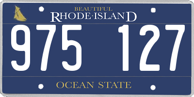 RI license plate 975127