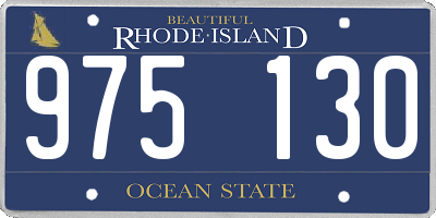 RI license plate 975130