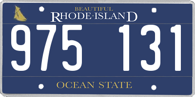 RI license plate 975131