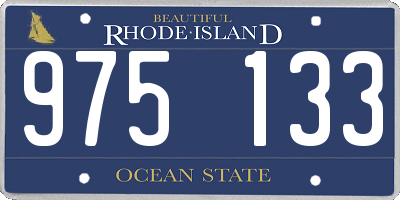 RI license plate 975133