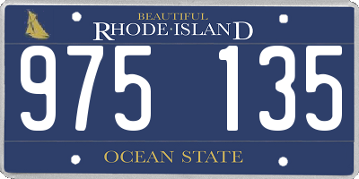 RI license plate 975135