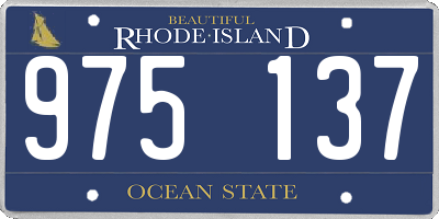 RI license plate 975137
