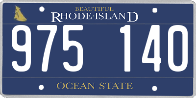 RI license plate 975140