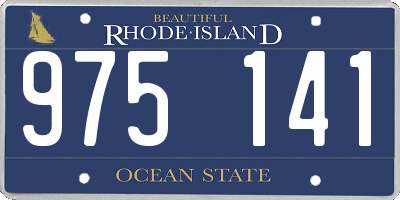 RI license plate 975141