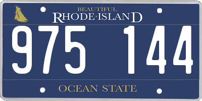 RI license plate 975144