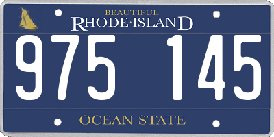 RI license plate 975145