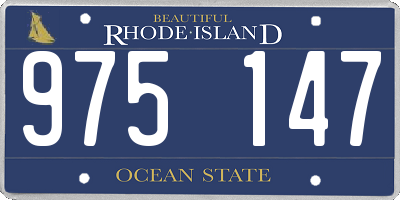 RI license plate 975147