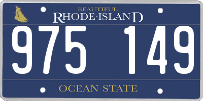 RI license plate 975149