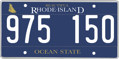 RI license plate 975150