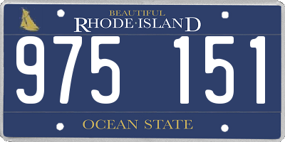 RI license plate 975151