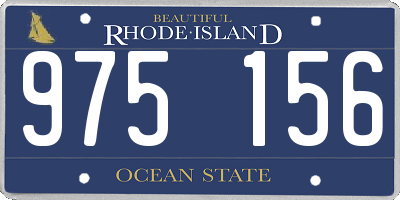 RI license plate 975156