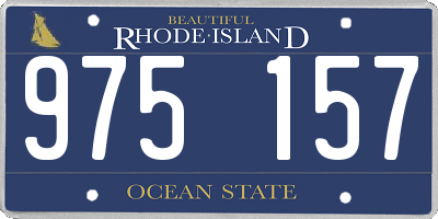 RI license plate 975157