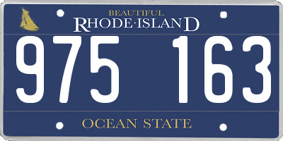 RI license plate 975163