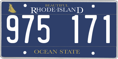 RI license plate 975171