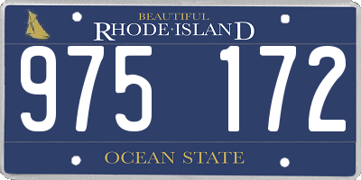 RI license plate 975172