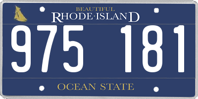 RI license plate 975181