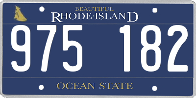 RI license plate 975182
