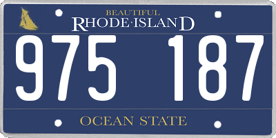 RI license plate 975187