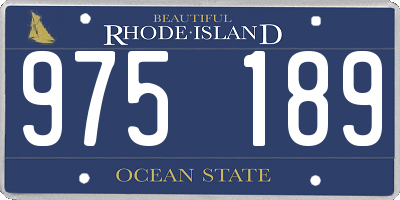 RI license plate 975189