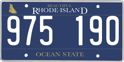 RI license plate 975190