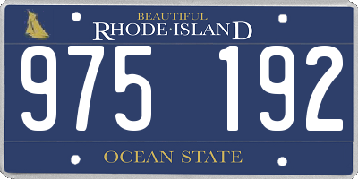 RI license plate 975192