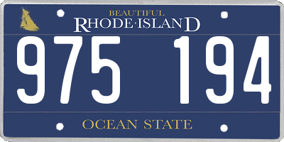 RI license plate 975194