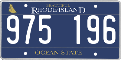 RI license plate 975196