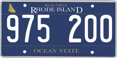 RI license plate 975200