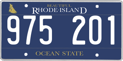 RI license plate 975201