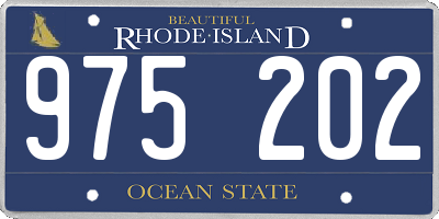 RI license plate 975202