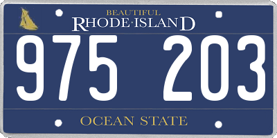 RI license plate 975203