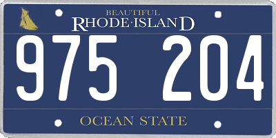 RI license plate 975204