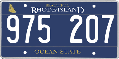 RI license plate 975207