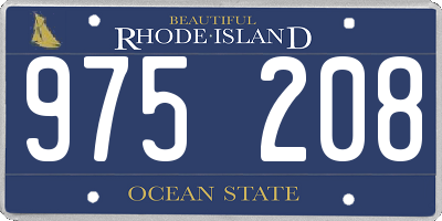 RI license plate 975208