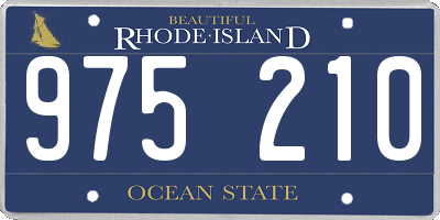 RI license plate 975210