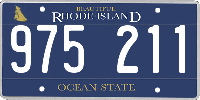 RI license plate 975211