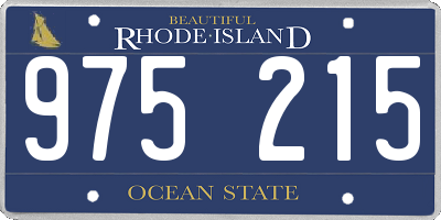 RI license plate 975215