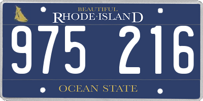 RI license plate 975216