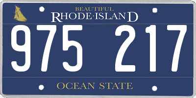 RI license plate 975217