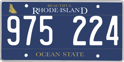 RI license plate 975224