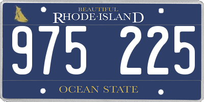 RI license plate 975225