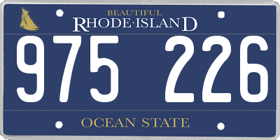 RI license plate 975226