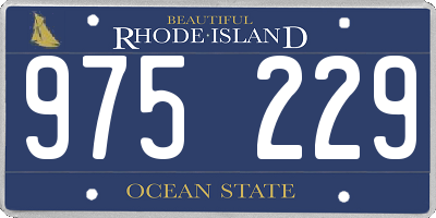 RI license plate 975229